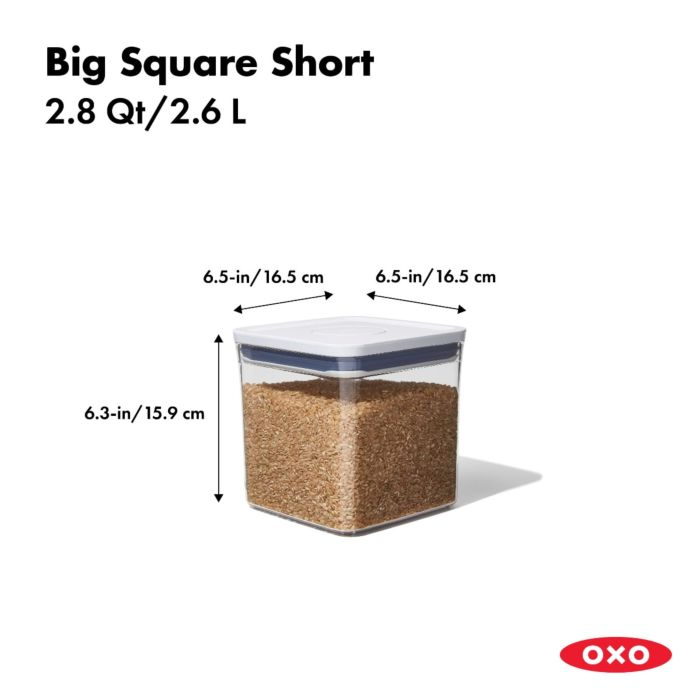 OXO POP Container Big Square Short (2.8 Qt)
