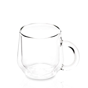 8 oz Double Walled Glass Cup (set of 2)