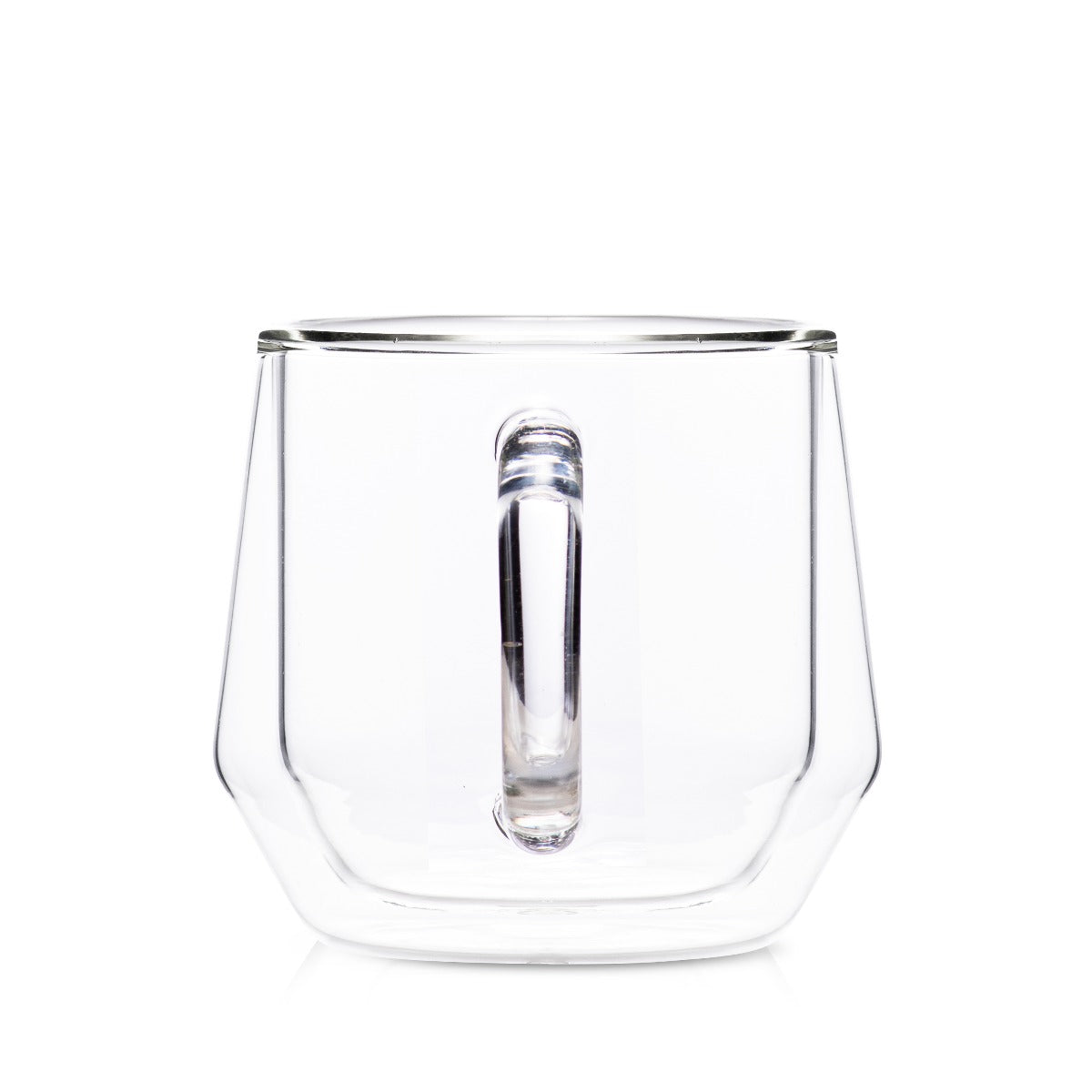 Hearth Double Wall Glass Mug, 240ml (8 oz) - Set of 2