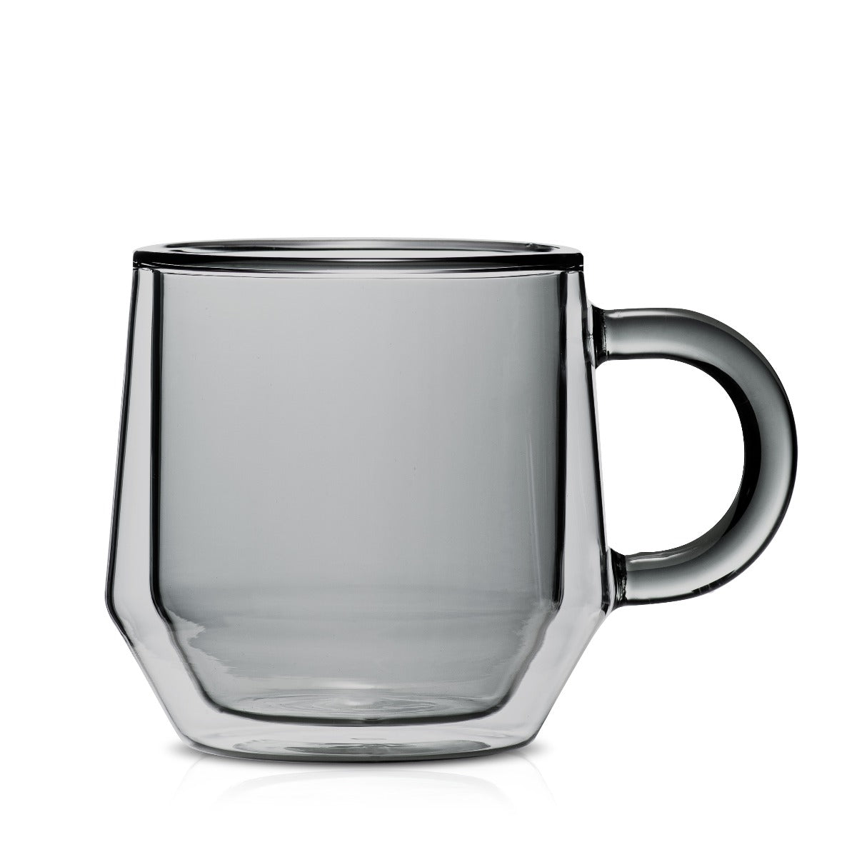 Hearth Double Wall Glass Mug, 240ml (8 oz) - Set of 2