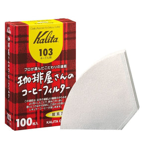kalita 103 paper filter white 100 count box