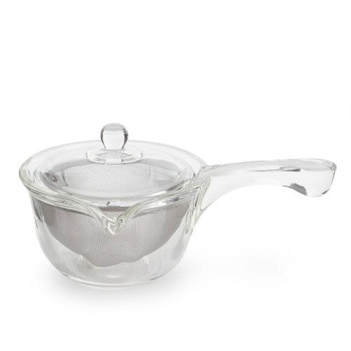 yama glass side pour teapot