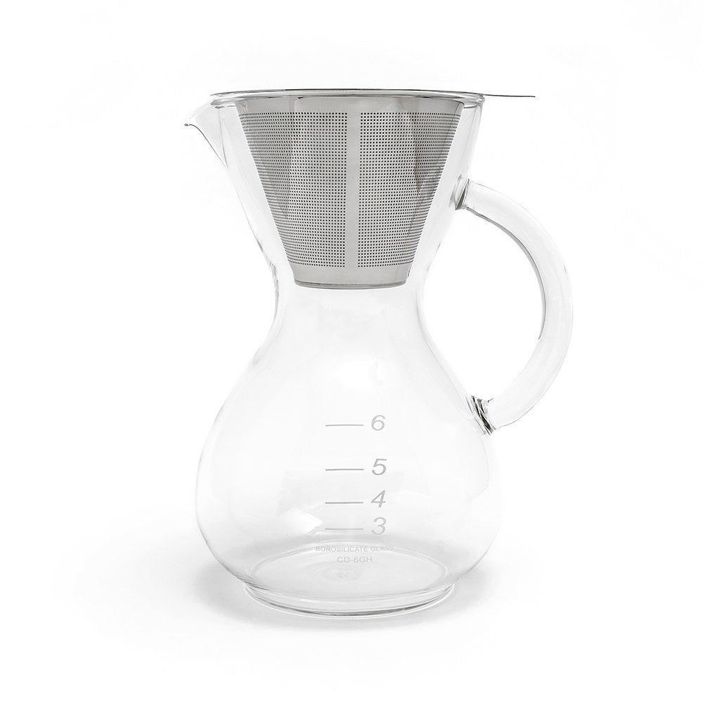 Yama Coffee Drip Pot w/ Glass Handle & Filter Cone - 30oz
